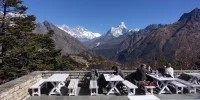 View of Everest from Hotel Everest View