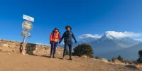 View from Poonhill on Ghorepani Trek