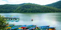 Fewa lake at Pokhara