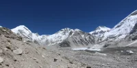 Mt. Everest and other mountain peaks-Everest Base Camp Trek by land